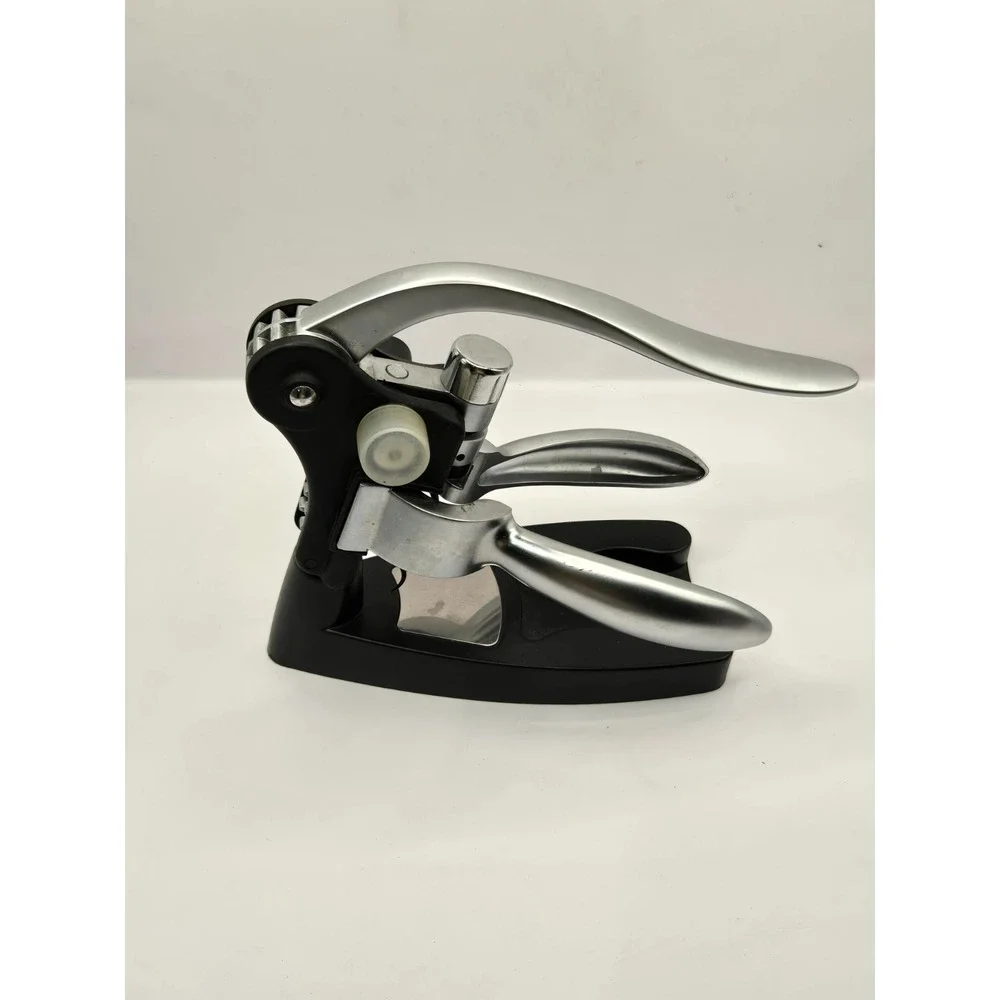 Wine Bottle Opener, Manual Handheld Corkscrew with Lever Pump W/stand